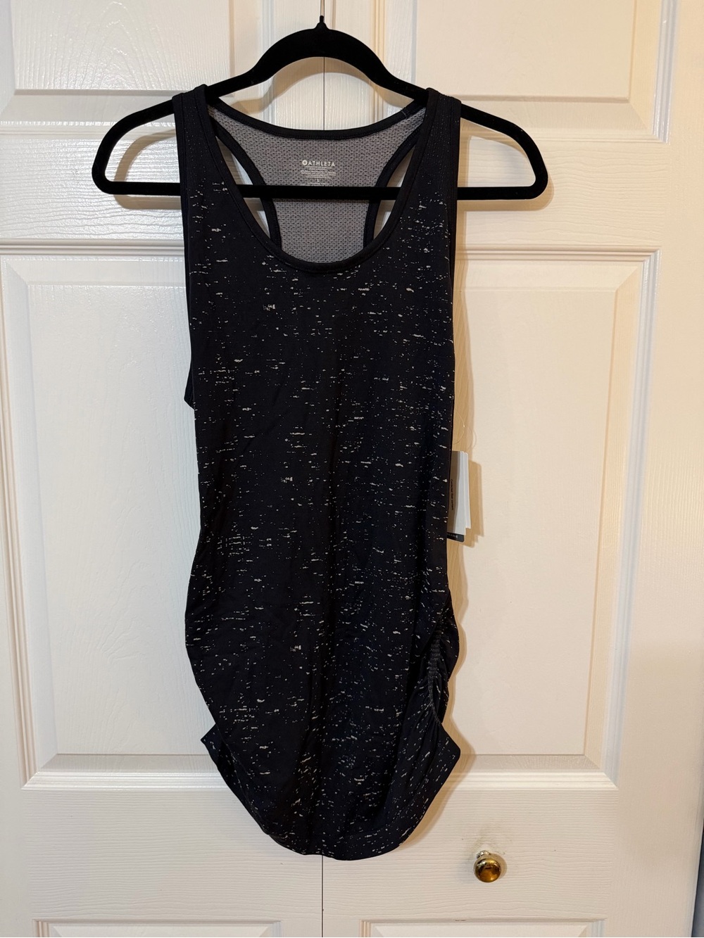 Athleta Black Speckled Racerback Tank